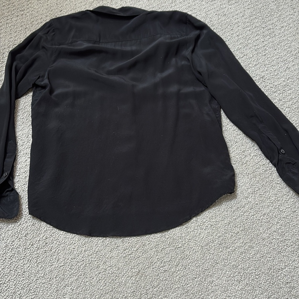 Monoprix black silk shirt - Picture 4 of 5